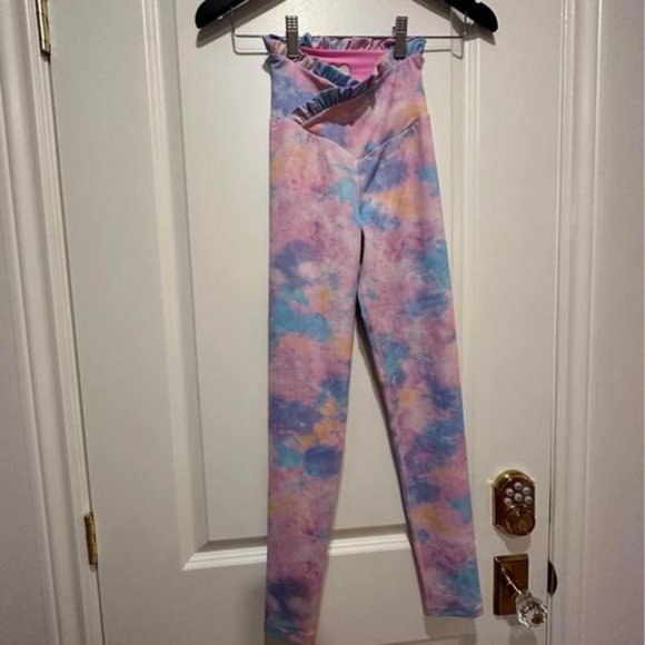 Loveshack Fancy x Beach Riot Active Wear / Workout Set, Multi Colour Tie Dye, XS - Picture 6 of 9